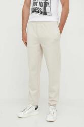 Calvin Klein pantaloni de trening culoarea bej, neted 9BYX-SPM00U_01X