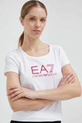 EA7 Emporio Armani tricou femei, culoarea alb 99KK-TSD0I2_00B