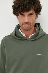 Calvin Klein bluză bărbați, culoarea verde, cu glugă, uni K10K109927 9BYX-BLM00Z_78X