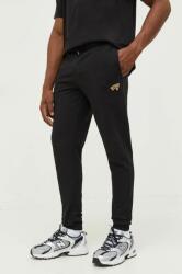 Tommy Jeans pantaloni de trening culoarea negru, melanj 9BYX-SPM0HC_99X