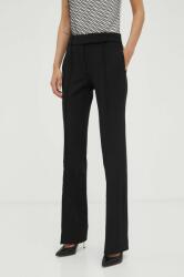 MICHAEL Michael Kors pantaloni femei, culoarea negru, drept, medium waist PPYX-SPD087_99X