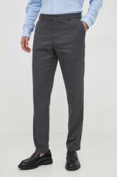 HUGO BOSS pantaloni barbati, culoarea gri, drept 9BYX-SPM02B_90X
