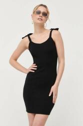 GUESS rochie culoarea negru, mini, mulata 9BYX-SUD03S_99X