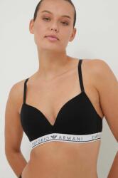 Emporio Armani Underwear sutien culoarea negru, melanj 9BYX-BID0F9_99X