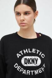 DKNY bluza femei, culoarea negru, cu imprimeu 9BYX-BLD0UU_99X