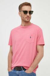 Ralph Lauren tricou din amestec de in culoarea rosu, neted 9BYX-TSM05K_30X