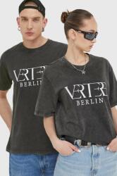Vertere Berlin tricou din bumbac culoarea negru, melanj 9BYX-TSU00F_99X