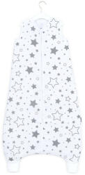 MTT Muszlin tipegő hálózsák (80-98) - Fehér alapon szürke csillagok - babatappancs