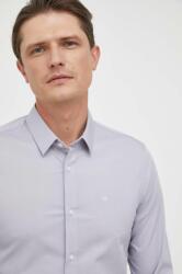 Calvin Klein cămașă bărbați, culoarea gri, cu guler clasic, slim K10K110856 9BYY-KDM02Z_09X