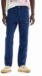 Desigual jeansi barbati, culoarea albastru marin 9BYX-SJM06W_59J