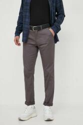 Calvin Klein pantaloni bărbați, culoarea gri, cu fason chinos K10K110963 9BYX-SPM00P_90Y