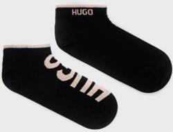 Hugo șosete 2-pack bărbați, culoarea negru 50468102 9BYY-LGM006_99X