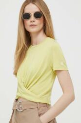 Calvin Klein Jeans tricou femei, culoarea galben 9BYX-TSD03S_10X