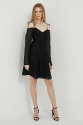 Calvin Klein rochie culoarea negru, mini, evazati 9BYX-SUD05K_99X