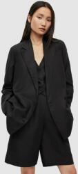 AllSaints blazer din amestec de in culoarea negru, oversize, neted PPYX-KZD0BS_99X