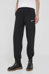 Calvin Klein Jeans pantaloni de trening culoarea negru, cu imprimeu 9BYX-SPD0ZB_99X