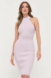 GUESS rochie culoarea violet, mini, mulata PPYX-SUD02E_48X