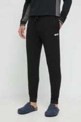 Boss pantaloni de trening culoarea negru, cu imprimeu 9BYX-SPM01W_99X