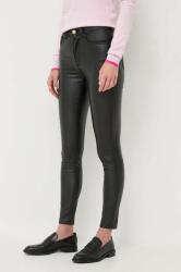 Silvian Heach pantaloni femei, culoarea negru, mulata, high waist MBYX-SPD00J_99X