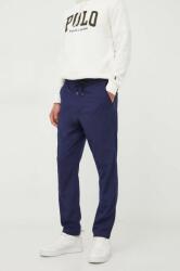 Ralph Lauren pantaloni barbati, culoarea albastru marin, drept 9BYX-SPM0JE_59X