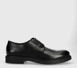 Boss pantofi de piele Saul barbati, culoarea negru, 50496010 9BYX-OBM076_99X