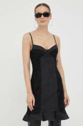 GUESS rochie culoarea negru, mini, mulata 9BYX-SUD047_99X