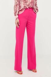 Guess pantaloni femei, culoarea roz, drept, high waist 9BYX-SPD00P_42X