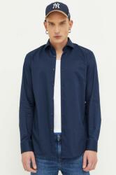 HUGO BOSS cămașă din bumbac bărbați, culoarea bleumarin, cu guler italian, slim 50482056 99KK-KDM08O_59X
