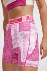 P. E Nation edzős rövidnadrág Norwood rózsaszín, mintás, magas derekú - rózsaszín XS