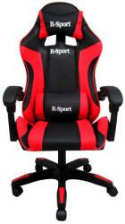 R-Sport Gamer szék, forgószék masszázs funkcióval, fekete-piros (K3-GAMER-CHAIR-BLACK-RED) - plash