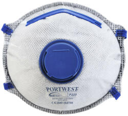 Portwest P223WHR Portwest FFP2 aktívszenes szelepes Dolomit légzésvédő maszk (10 db) (P223WHR)