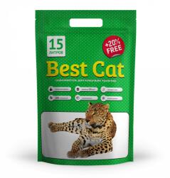 BEST CAT Silicat - Asternut igienic pisici, mar verde 15l
