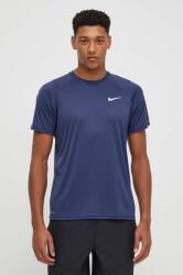 Nike edzős póló sötétkék, sima - sötétkék XL