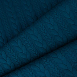 Takoy Material tricotat / jacquard cable knit împletituri culoare petrol
