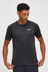 Nike edzős póló fekete, sima - fekete M