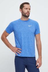 Nike edzős póló melange - kék S