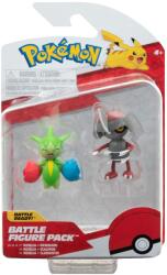 Pokémon - set figurine de actiune, pawniard & roselia (BPKW3006)