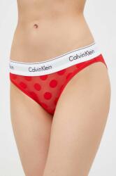 Calvin Klein Underwear bugyi piros, átlátszó - piros S