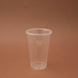 Műanyag pohár 200 ml, átlátszó