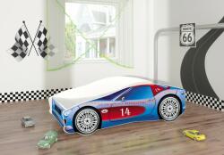 MyKids Pat Tineret MyKids Race Car 02 Blue-160x80 (00070443) - casaplus