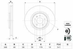 Bosch Disc frana BOSCH 0 986 479 G69 - automobilus