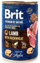 Brit Premium by Nature Lamb with Buckwheat, Pachet 4 X 400 g conserva
