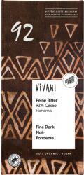 VIVANI Ciocolata amaruie 92% cacao si zahar din flori de cocos, vegana bio 80g