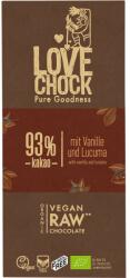 Lovechock Ciocolata raw vegana cu 93% cacao bio 70g