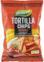 dennree Tortilla chips cu ardei bio 125g