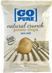 GoPure Chipsuri din cartofi cu sare coapte manual, fara gluten bio 125g