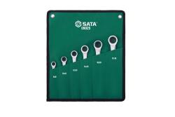 SATA racsnis csillagkulcs készlet 8x9-17x19mm 6 részes (felgöngyölíthető táskában) (ST09025SJ)