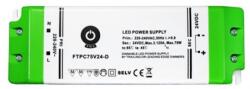 POS POWER FTPC75V24-D 24V/2.5A 75W IP20 szabályozható LED tápegység (FTPC75V24-D) - ipon