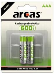 ARCAS Rechargeable mikro ceruza akku (AAA) 600mAh 2db