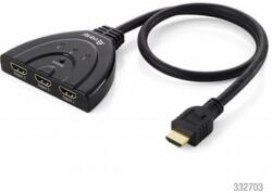 Equip HDMI Elosztó Fekete 15cm 332703 (332703)